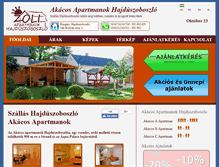 Tablet Screenshot of akacos.zolihajduszoboszlo.com